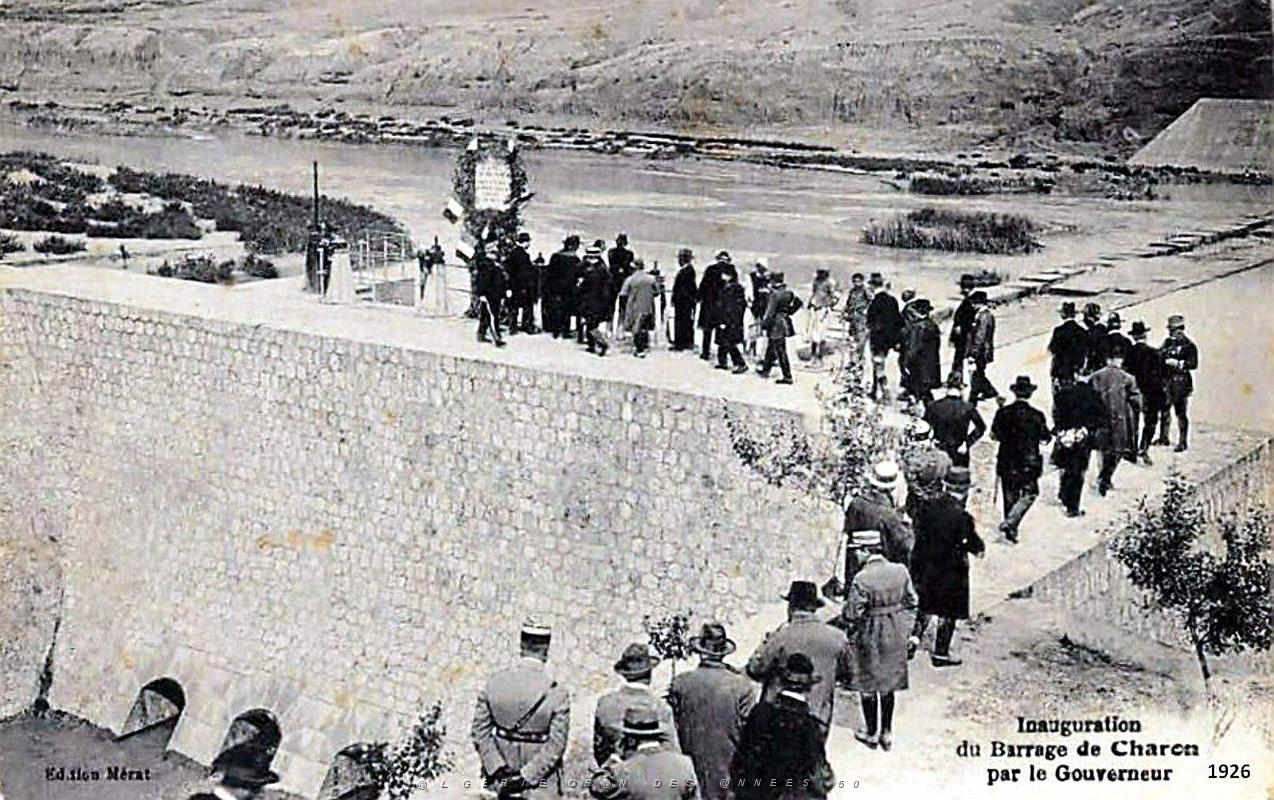 Charon - Inauguration du barrage Ramier en 1926.jpg